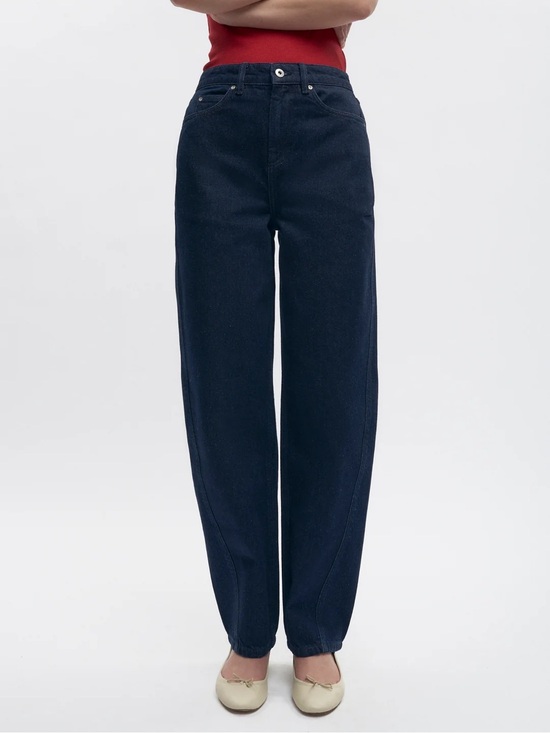 KOTN Denim - Kotn Philae Barrel Leg Jeans Size 31 Dark Rinse